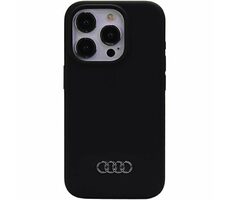 Audi Silicone Zadní Kryt pro Apple iPhone 15 Pro Max černá