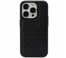 Audi GT Synthetic Leather Zadní Kryt pro Apple iPhone 15 Pro černá