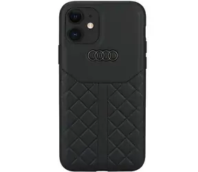 Audi Genuine Leather Zadní Kryt pro Apple iPhone 11/XR černá