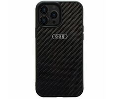 Audi Carbon Fiber Zadní Kryt pro Apple iPhone 13 Pro Max černá 