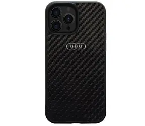 Audi Carbon Fiber Zadní Kryt pro Apple iPhone 13 Pro Max černá 