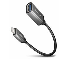AXAGON RUCM-AFAC Adaptér USB-A 3.2 (F) na USB-C (M) šedá