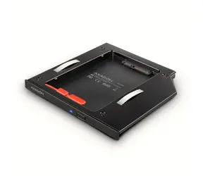 AXAGON RSS-CD09 rámeček pro 2.5" SSD/HDD do DVD slotu, 9.5 mm, LED, hliník