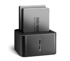 AXAGON ADSA-D25, USB 5Gbps - 2x SATA 6G 2.5" SSD/HDD CLONE MINI dokovací stanice