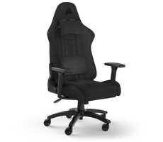 Corsair TC100 Relaxed (látka) černá / Herní židle / látková / nastavitelná výška a úhel / nosnost 120kg