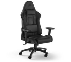 Corsair TC100 Relaxed (PU kůže) černá / Herní židle / PU kůže / nastavitelná výška a úhel / nosnost 120kg