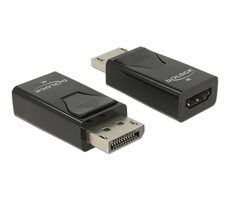 DeLock Adaptér DisplayPort 1.2 (M) - HDMI-A (F) černá