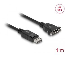 DeLock Kabel DisplayPort 1.2 (M) - DisplayPort 1.2 (F) 1m černá 