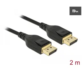 DeLock Kabel DisplayPort 1.4 (M) - DisplayPort 1.4 (M) 2m černá 