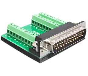 DeLock Adaptér Terminal Block - D-Sub 25 pin (M) zelená