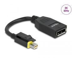 DeLock Adaptér mini DisplayPort 1.4 (M) - DisplayPort 1.4 (F) 0.15m černá