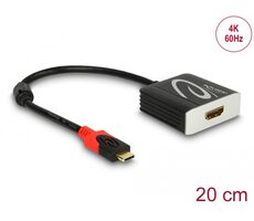 DeLock Adaptér USB C (M) - HDMI (F) 0.2m černá