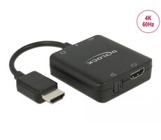 DeLock Audio Extraktor HDMI (M) - HDMI (F) & 3.5mm jack & S/PDIF černá