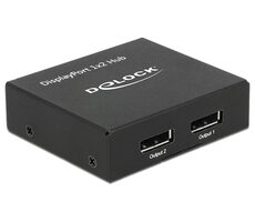 DeLock Splitter DisplayPort 1.2a - 2x DisplayPort 1.2a černá