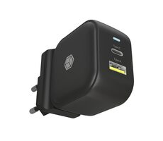 Icy Box IB-PS106-PD černá / Nabíječka / 38W / 1x USB-A / 1x USB-C 