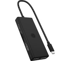 Icy Box IB-DK4011-CPD černá / Dokovací stanice / USB-A / USB-C  / HDMI / DP / SD