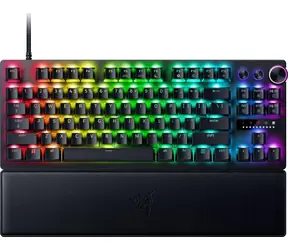 Razer Huntsman V3 Pro TKL US černá / Herní klávesnice / opticko-analogová / RGB / USB / US Layout