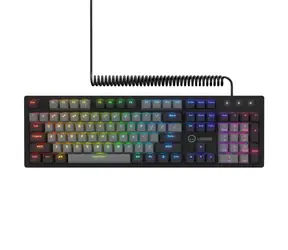 Lorgar Azar 514 černá / Mechanická herní klávesnice / US layout / kabel USB-A - C / RGB podsvícení / 18 režimů 
