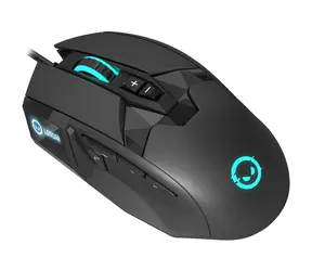 Lorgar Stricter 579 černá / Herní myš / optický senzor / 12 000 DPI / 9 tlačítek / USB / 1.8 m / RGB 