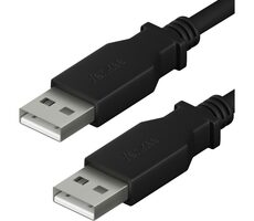 YENKEE YCU 012 BK Kabel USB-A 2.0 (M) - USB-A 2.0 (M) 1.5m černá 