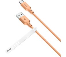 YENKEE YCU 315 OE SILIC Kabel USB-A (M) - USB-C (M) 1.5m oranžová / 15W