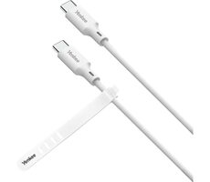 YENKEE YCU C115 WH SILIC Kabel USB-C (M) - USB-C (M) 1.5m bílá / 60W