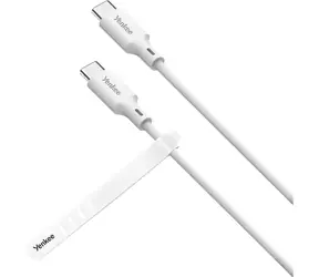 YENKEE YCU C115 WH SILIC Kabel USB-C (M) - USB-C (M) 1.5m bílá / 60W