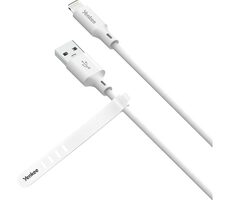 YENKEE YCU 615 WH SILIC Kabel USB-A (M) - Lightning (M) 1.5m bílá / 12W