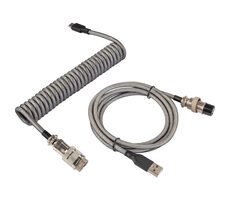 YENKEE YCU COIL GY Krouceny kabel USB-A (M) - USB-C (M) 5m šedá