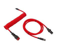 YENKEE YCU COIL RD Krouceny kabel USB-A (M) - USB-C (M) 5m červená