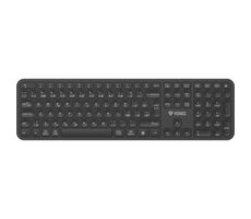 YENKEE YKB 2050CS EGO černá / Bezdrátová klávesnice / Bluetooth / 2.4GHz / CZ Layout