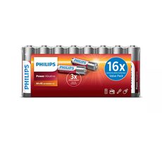 Philips baterie PowerLife Alkaline LR6P16F/10 AA - 16 ks 