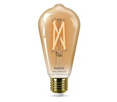 Philips Smart filament ST64 E27 7W / chytrá LED žárovka / 640 lm / 2000 - 5000 k / stmívatelná