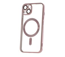CPA Mag Color Chrome Silikonové TPU pouzdro pro Apple iPhone 15 růžově-zlatá