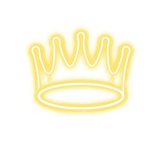 Forever Dekorativní plexi LED Neon Koruna / Teplá bílá