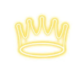 Forever Dekorativní plexi LED Neon Koruna / Teplá bílá