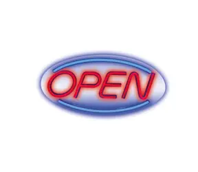 Forever Dekorativní plexi LED Neon Open modro-červená
