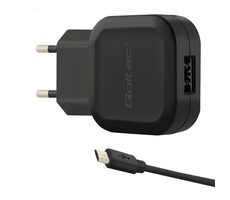Qoltec 50195 nabíječka 12W | 5V | 2.4A | 1xUSB + Micro USB kabel