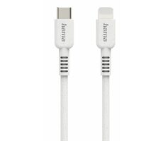 Hama 187284 Eco MFi kabel USB-C 2.0 (M) - Lightning (M) 1.0m bílá