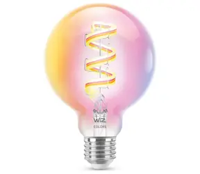 Philips WiZ Colors G95 E27 6.3W / Chytrá barevná žárovka / 470 lm / 2200-6500 k / stmívatelná