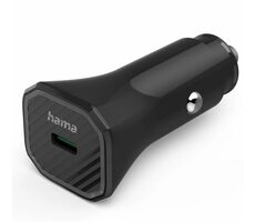 Hama 187279 Nabíječka do vozidla USB-C černá / 25W / PD / QC