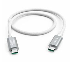 Hama 201724 Kabel USB-C 3.2 Gen 2 (M) - USB-C 3.2 Gen 2 (M) 1.5m bílá