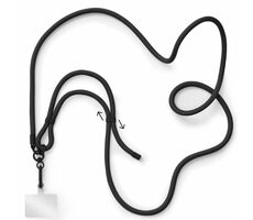 Hama šňůrka na mobil 2m černá