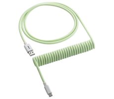 CableMod Classic Coiled Keyboard Cable USB-C - USB-A 1.5m Lime Sorbet / Kabel pro klávesnici