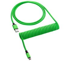 CableMod Classic Coiled Keyboard Cable USB-C - USB-A 1.5m Viper Green / Kabel pro klávesnici