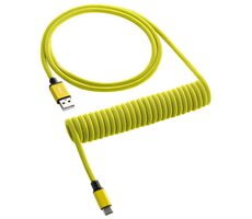 CableMod Classic Coiled Keyboard Cable USB-C - USB-A 1.5m Dominator Yellow / Kabel pro klávesnici