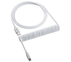 CableMod Classic Coiled Keyboard Cable USB-C - USB-A 1.5m Glacier White / Kabel pro klávesnici