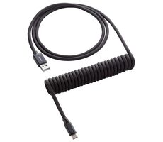CableMod Classic Coiled Keyboard Cable USB-C - USB-A 1.5m Midnight Black / Kabel pro klávesnici