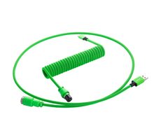 CableMod PRO Coiled Keyboard Cable USB-C - USB-A 1.5m Viper Green / Kabel pro klávesnici