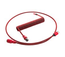 CableMod PRO Coiled Keyboard Cable USB-C - USB-A 1.5m Republic Red / Kabel pro klávesnici